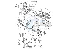 XJR 1200 drawing STAND-FOOTREST