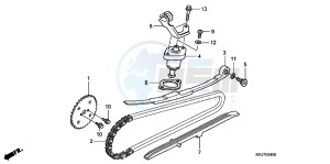 FES125B drawing CAM CHAIN/ TENSIONER