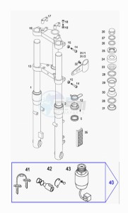 FUN_SPORT_R_L1 50 L1 drawing Front forks