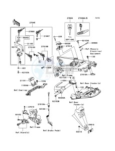 ZZR1400 ZX1400A7F FR GB XX (EU ME A(FRICA) drawing Ignition Switch