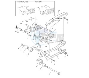 TT R 110 drawing REAR ARM