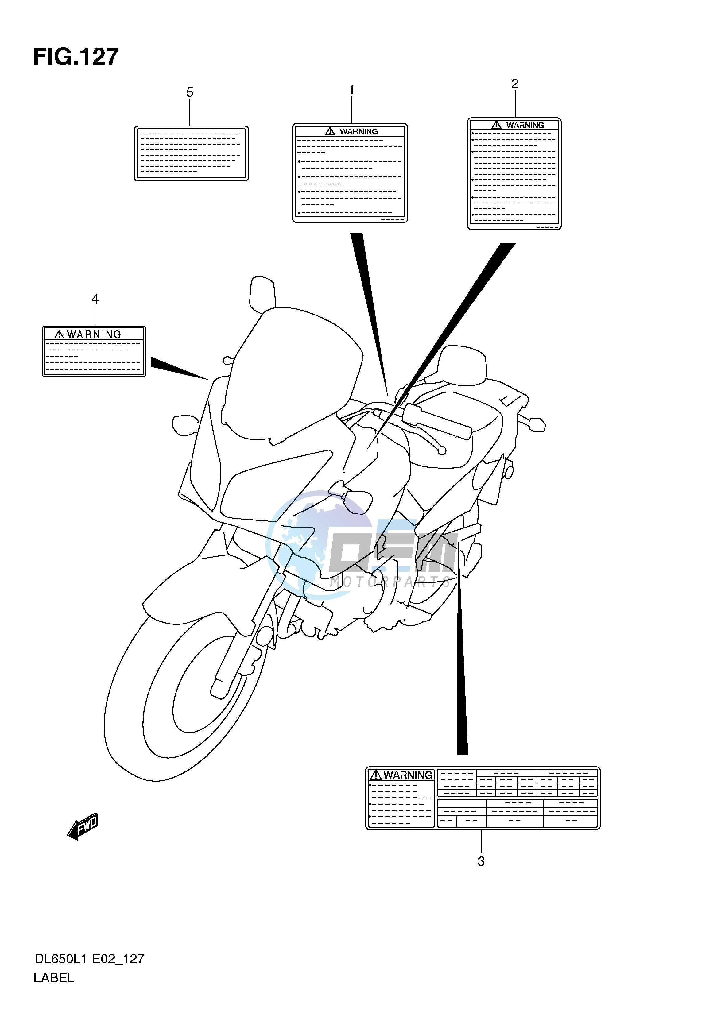 LABEL (DL650UEL1 E19)