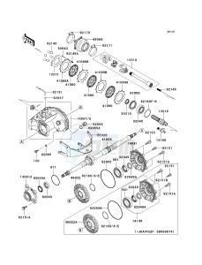 KVF 650 B [PRAIRIE 650 4X4 ADVANTAGE CLASSIC] (B2) [PRAIRIE 650 4X4 ADVANTAGE CLASSIC] drawing DRIVE SHAFT-REAR