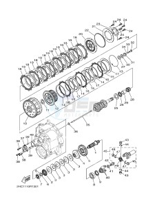 YXZ1000ES YXZ10YPSG YXZ1000R EPS SPECIAL EDITION (2HC1) drawing CLUTCH