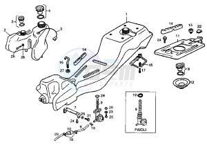 GPR R - 50 cc drawing FUEL AND OIL TANK