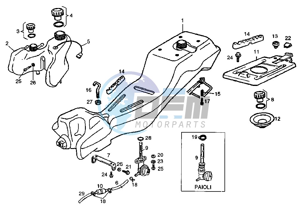 FUEL AND OIL TANK