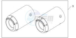 GL18009 NZ / AB NAV - (NZ / AB NAV) drawing CHROME EX.TIPS C