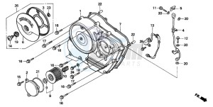 FX650 drawing RIGHT CRANKCASE COVER