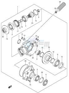 LT-F250 (E3-E28) drawing FINAL BEVEL GEAR (MODEL K4 K5 K6)