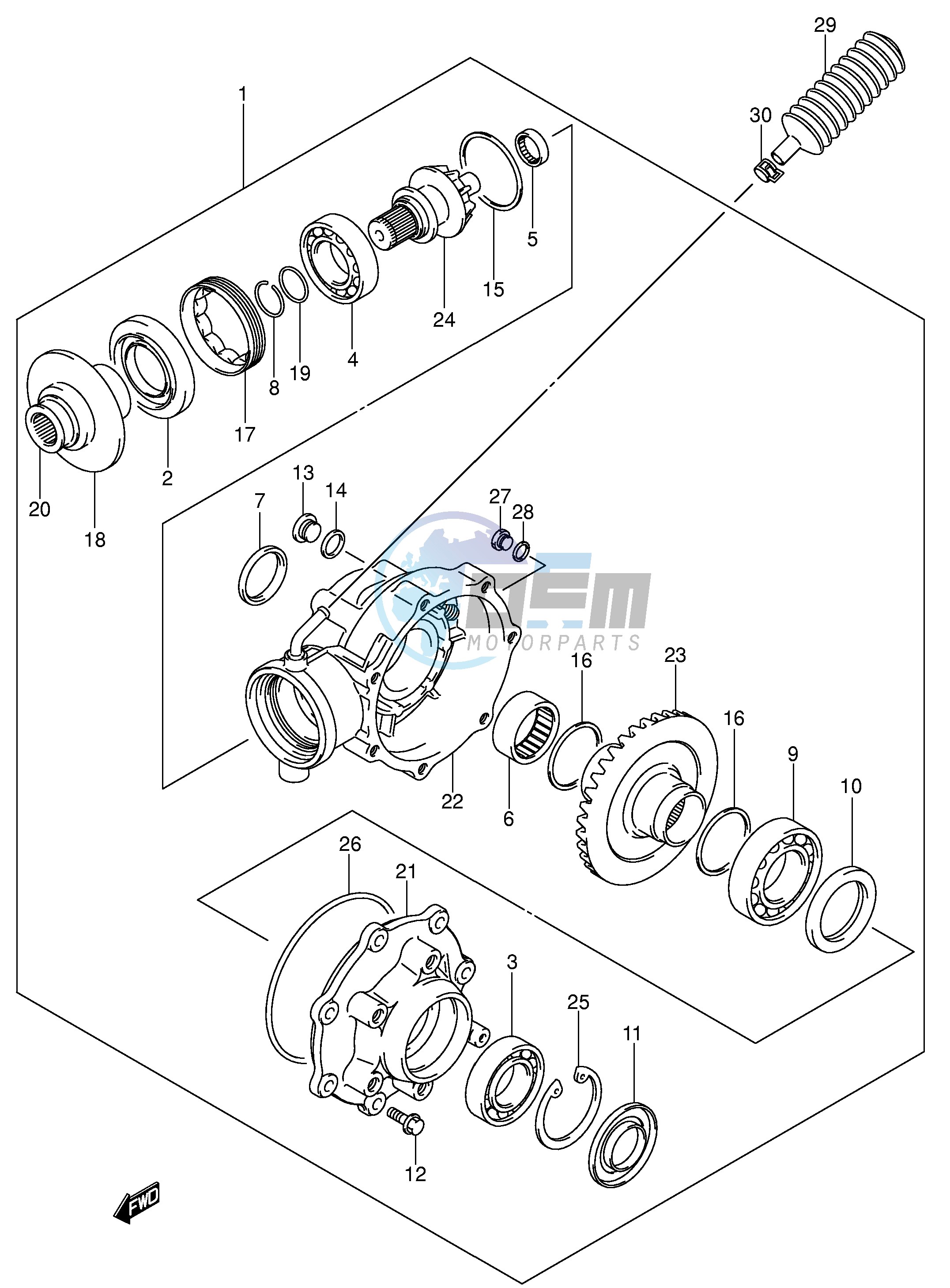 FINAL BEVEL GEAR (MODEL K4 K5 K6)