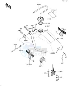 KXT 250 A [TECATE] (A1) [TECATE] drawing FUEL TANK -- 84 A1- -