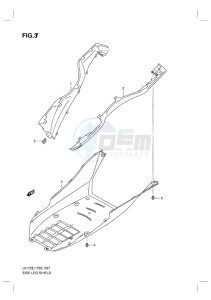 UH125 BURGMAN EU drawing SIDE LEG SHIELD