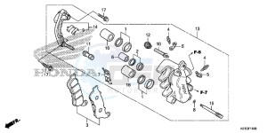 SH125DG SH125D E drawing FRONT BRAKE CALIPER