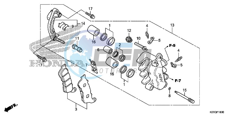 FRONT BRAKE CALIPER