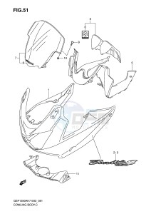 GSF1250 (E2) Bandit drawing COWLING (GSF1250SK7 SAK7)