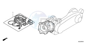 NSC110WHB drawing GASKET KIT A