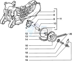 Zip 50 4T drawing Driving pulley