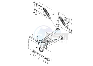 XV VIRAGO 535 drawing REAR ARM