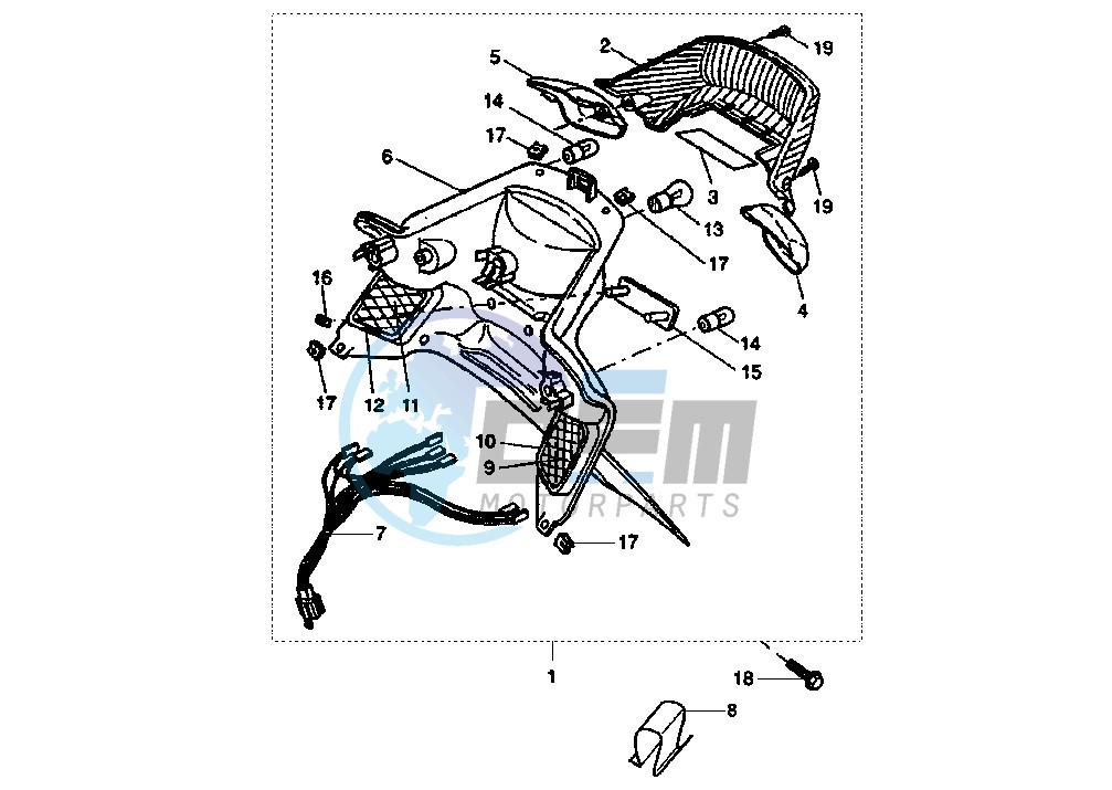 TAILLIGHT-PLATE HOLDER