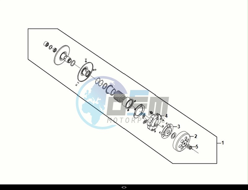 DRIVEN PULLEY ASSY