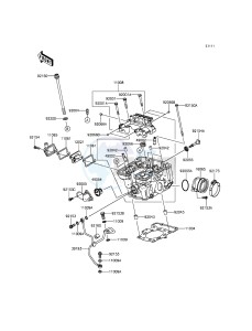 NINJA_250SL_ABS BX250BFSA XX (EU ME A(FRICA) drawing Cylinder Head