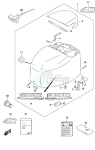 DF 40A drawing Engine Cover