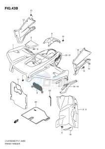 LT-A750X (P17) drawing FRONT FENDER (LT-A750XZK8 P24)