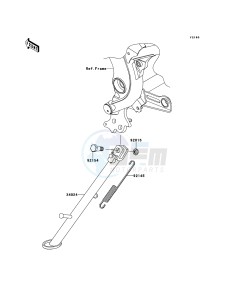 VERSYS KLE650CBF GB XX (EU ME A(FRICA) drawing Stand(s)