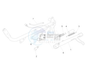 V7 II Stornello ABS 750 (APAC) drawing Lateral stand