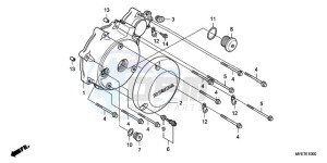 VT750C2F9 Australia - (U / KMH MME) drawing LEFT CRANKCASE COVER