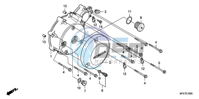 LEFT CRANKCASE COVER