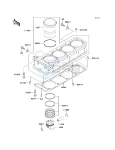 ZX 1100 E [GPZ 1100] (E1-E3) [GPZ 1100] drawing CYLINDER_PISTON-- S- -