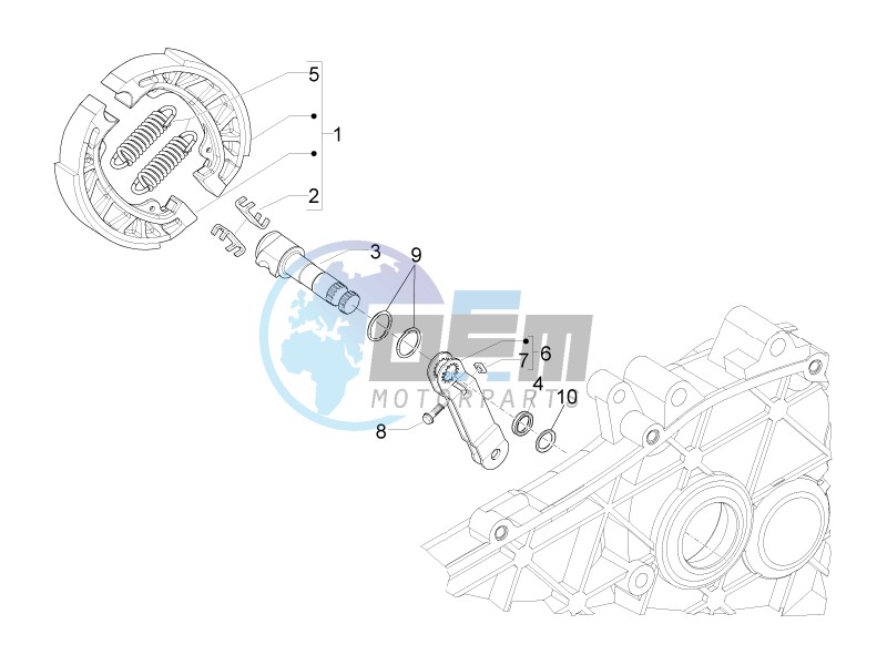 Rear brake - Brake jaw