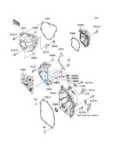 VERSYS_1000 KLZ1000ADF FR GB XX (EU ME A(FRICA) drawing Engine Cover(s)