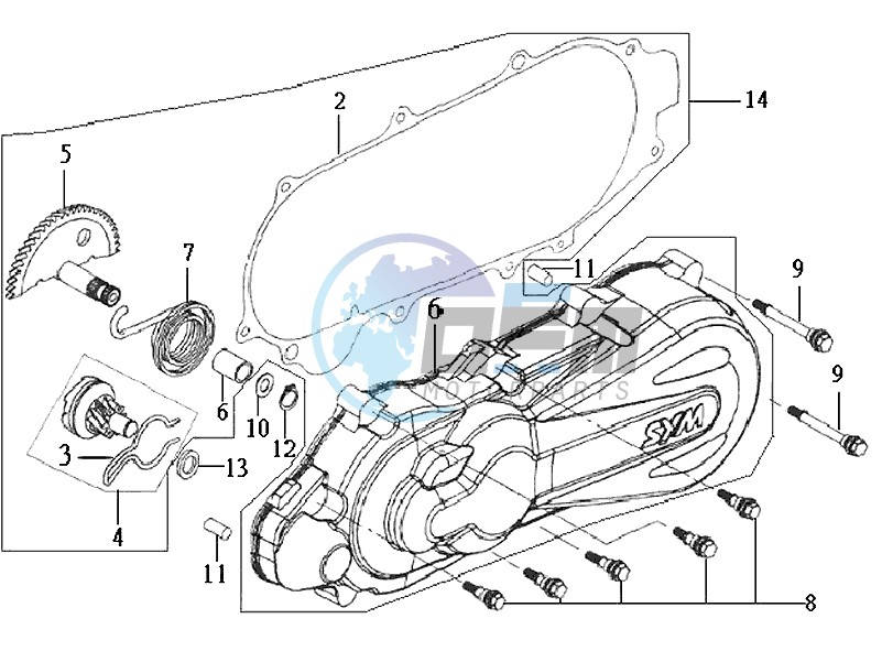 CRANKCASE COVER LEFT