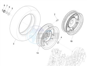 PRIMAVERA 125 4T 3V IGET ABS E4 (EMEA) drawing Rear wheel