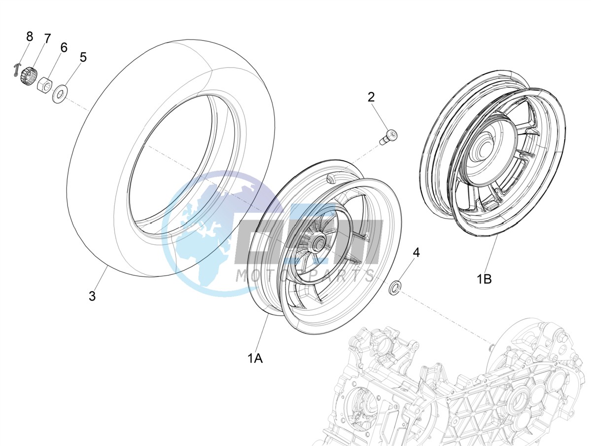 Rear wheel