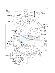 JET SKI 800 SX-R JS800A8F FR drawing Engine Hood