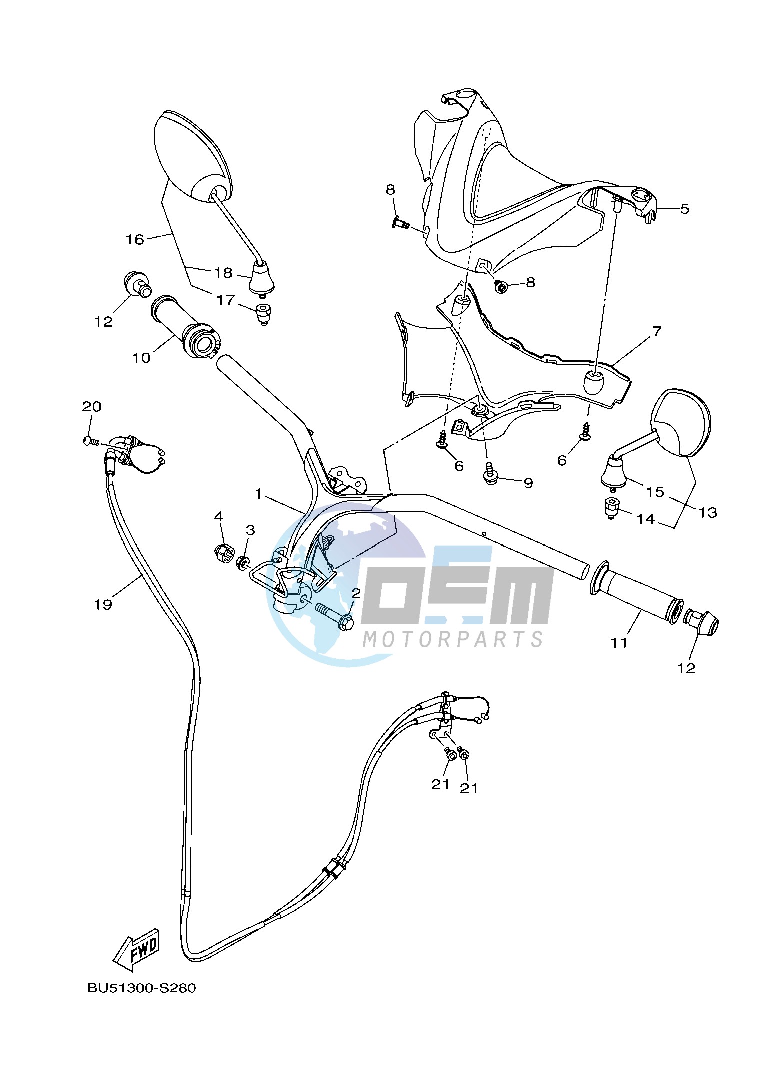 STEERING HANDLE & CABLE