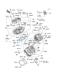 VN1600 MEAN STREAK VN1600B7F GB XX (EU ME A(FRICA) drawing Cylinder Head