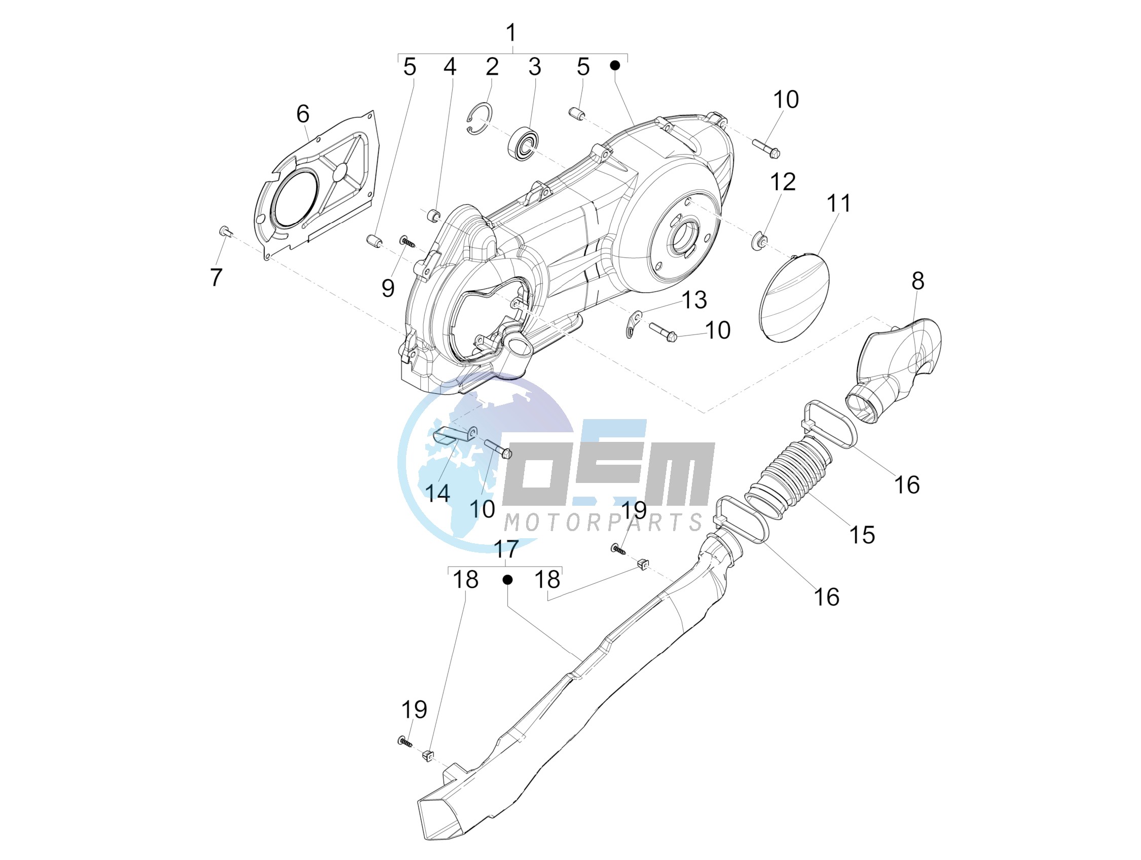 Crankcase cover - Crankcase cooling