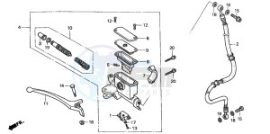 SFX50 drawing FR. BRAKE MASTER CYLINDER