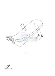 XT250 XT250N (B1UG) drawing SEAT