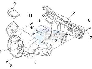 GTS 250 USA drawing Handlebars coverages