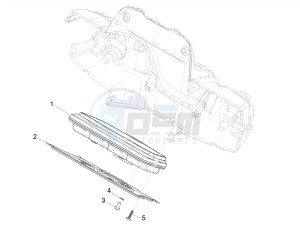 MEDLEY 150 4T IE ABS E3 2020 (APAC) drawing Meter combination - Cruscotto