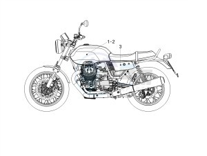 V7 III Anniversario 750 e4 (EMEA) drawing Decal