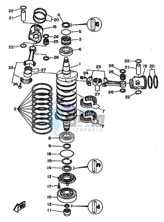 CRANKSHAFT--PISTON