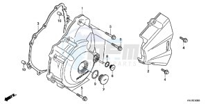 CBR250RD CBR250R 2E - (2E) drawing LEFT CRANKCASE COVER