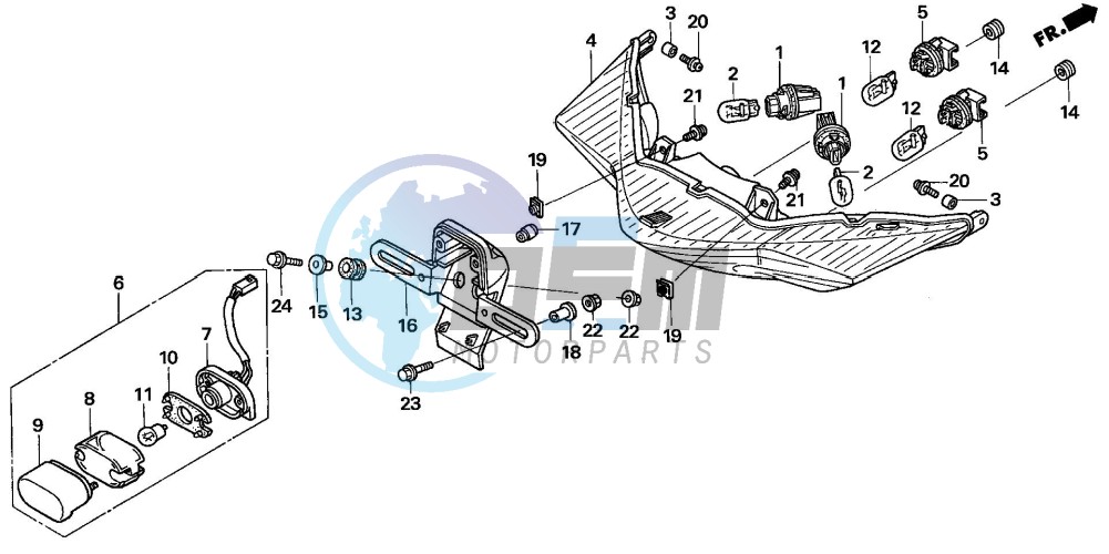 REAR COMBINATION LIGHT (U,2U)