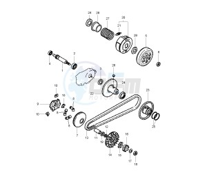 CS JOG R 50 drawing CLUTCH